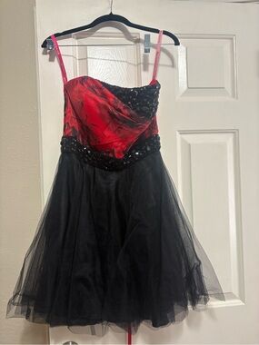 Black and Red Dress